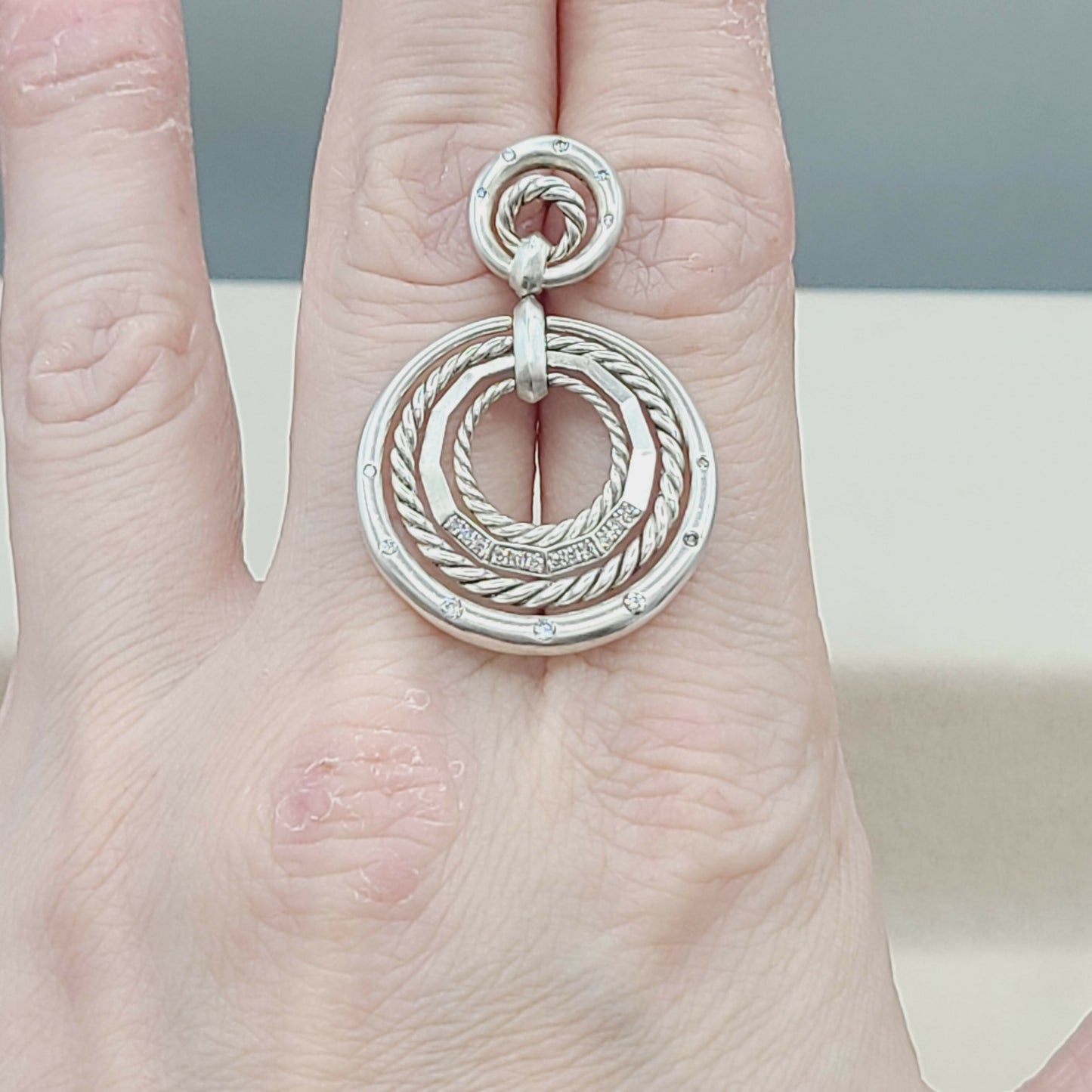    David Yurman-Stax-Drop-Earrings-With Diamonds