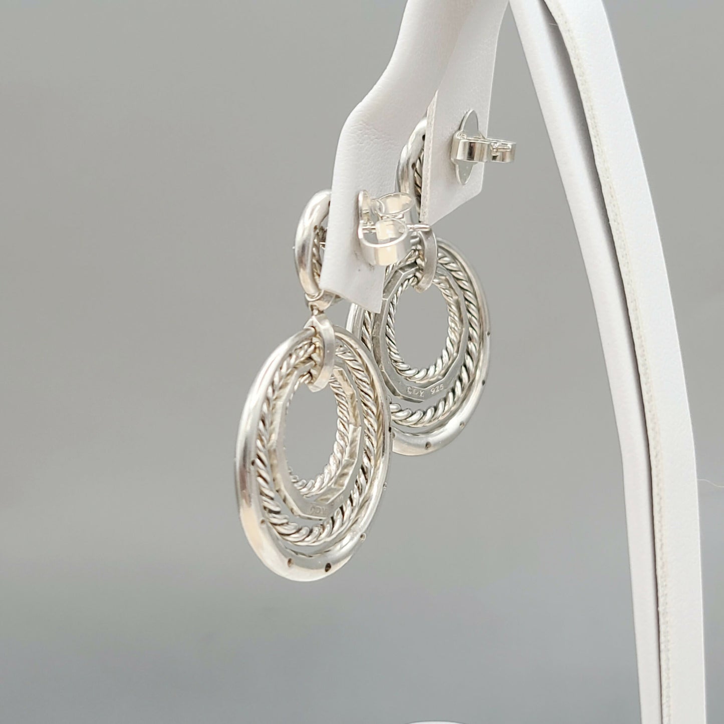    David Yurman-Stax-Drop-Earrings-With Diamonds