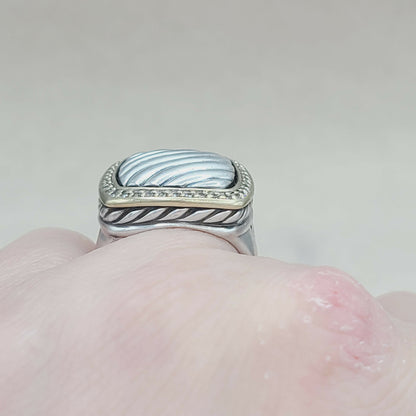    David Yurman Thoroughbred Albion Sculpted Diamond Ring