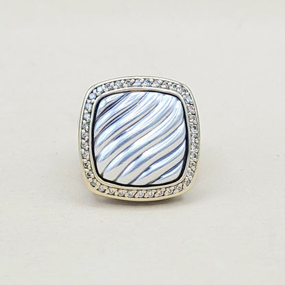    David Yurman Thoroughbred Albion Sculpted Diamond Ring