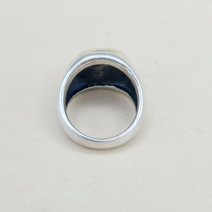    David Yurman Thoroughbred Signet Ring With Gold