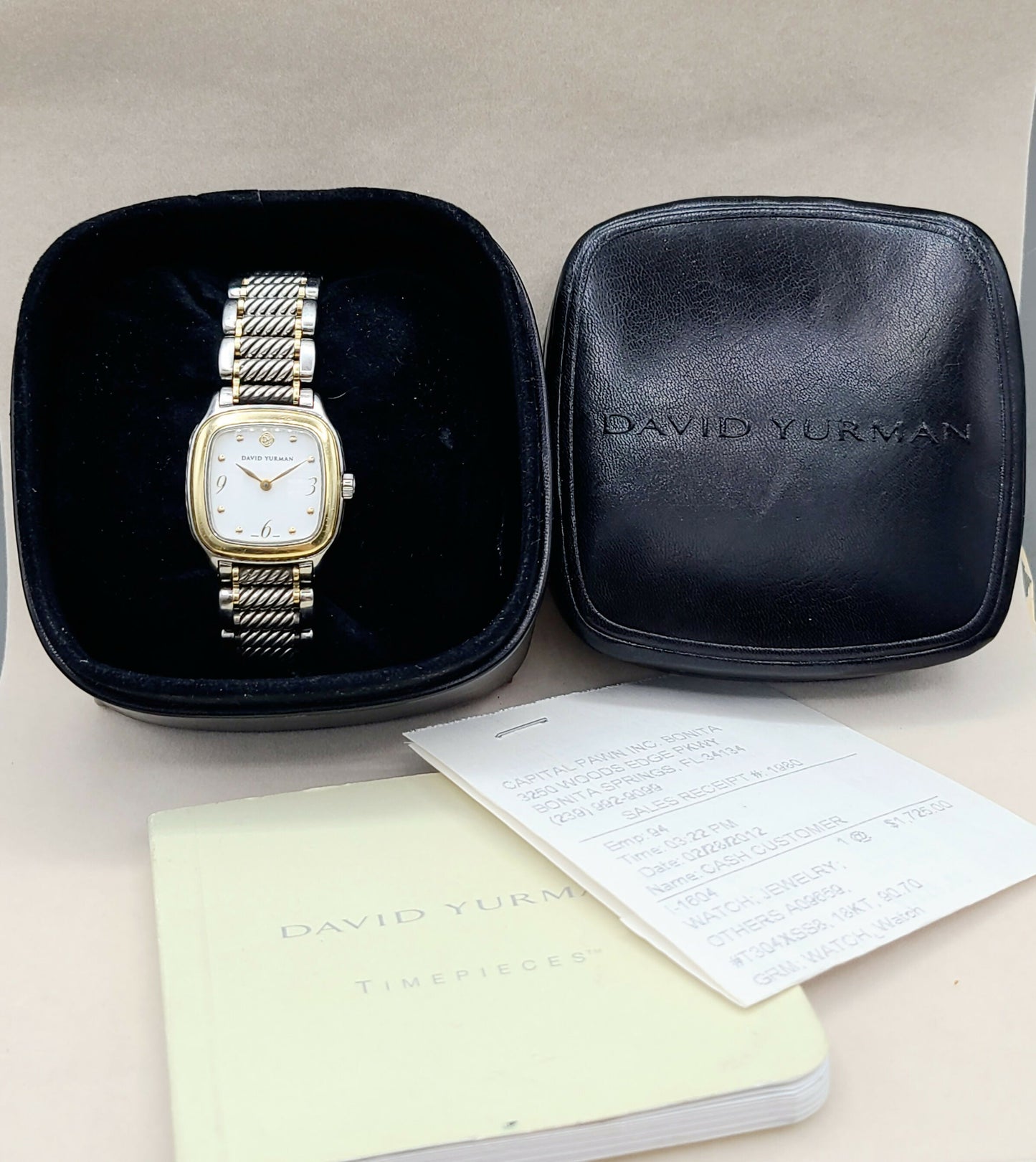    David Yurman Thoroughbred Watch 25mm with Gold