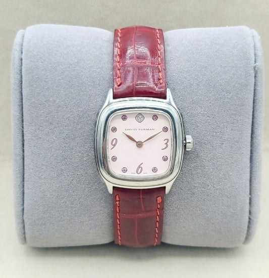    David Yurman Thoroughbred Watch Pink Sapphire