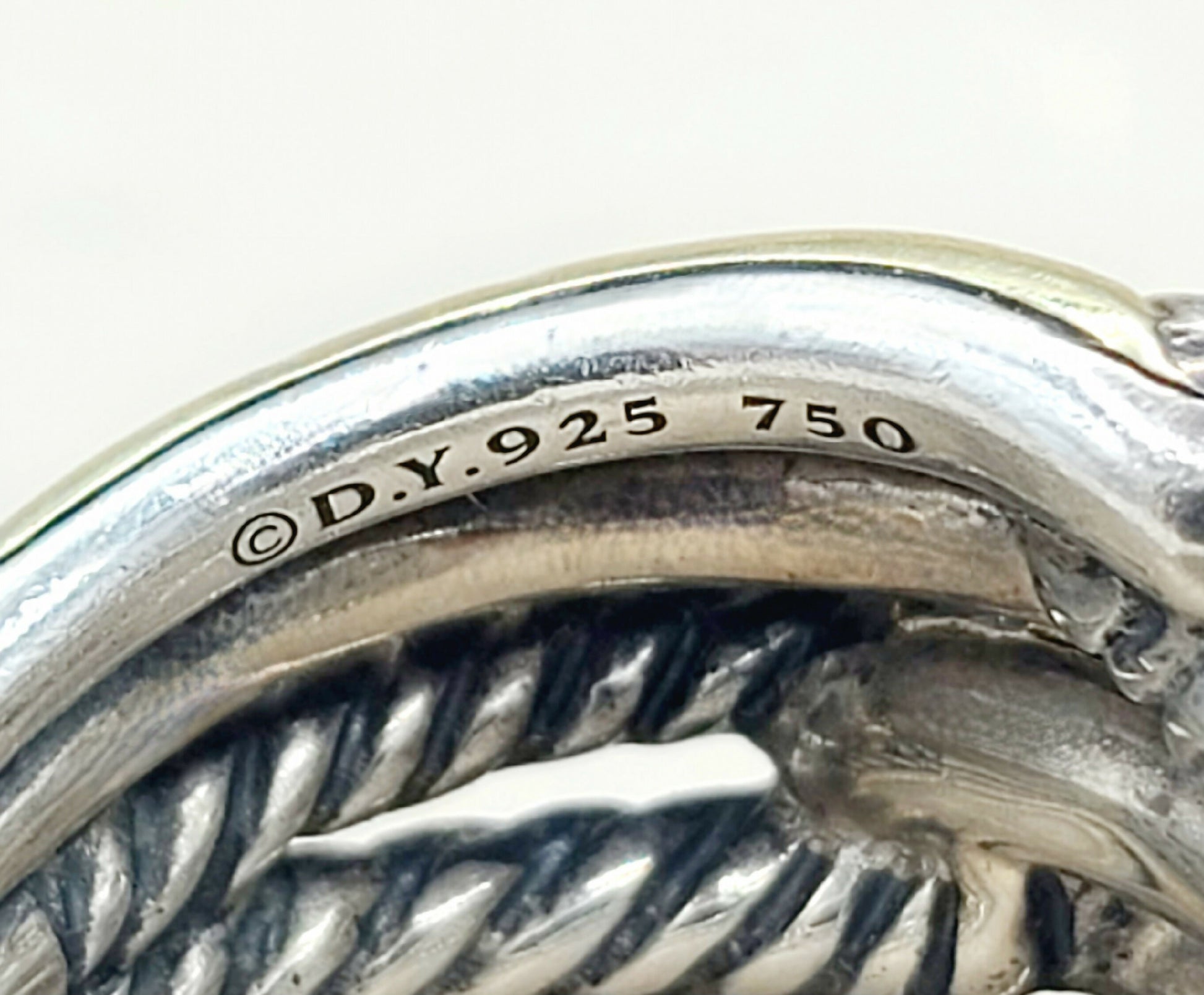    David Yurman Triple- Loop Labyrinth Ring With 18k Gold