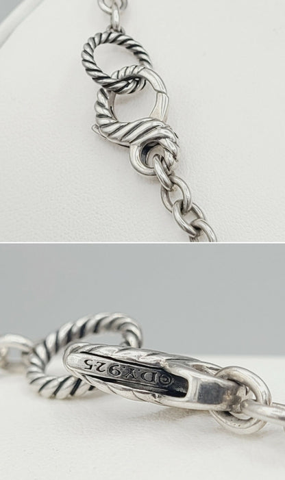    David Yurman Tweejoux Necklace – Amethyst & Rose Quartz