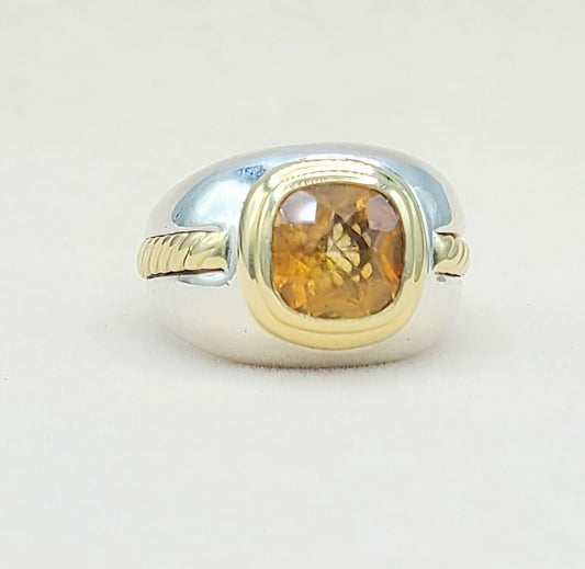    David Yurman Vintage Renaissance Citrine Ring