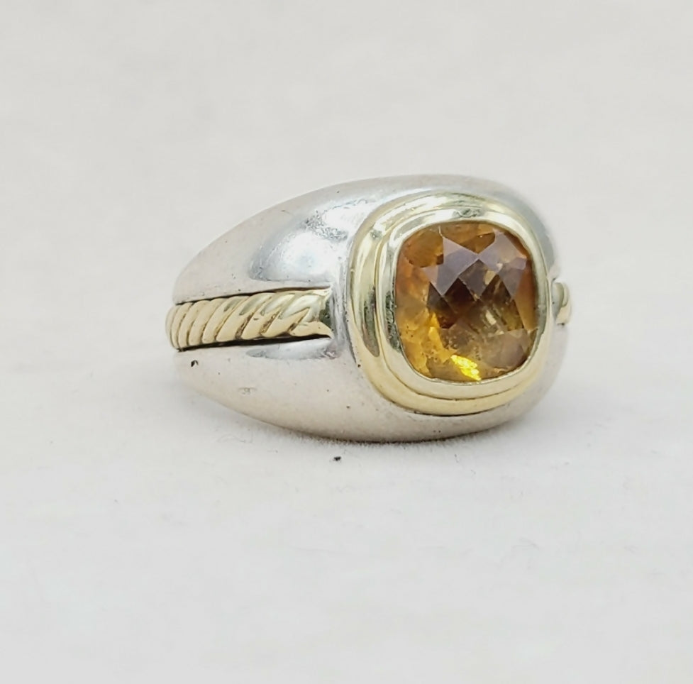    David Yurman Vintage Renaissance Citrine Ring