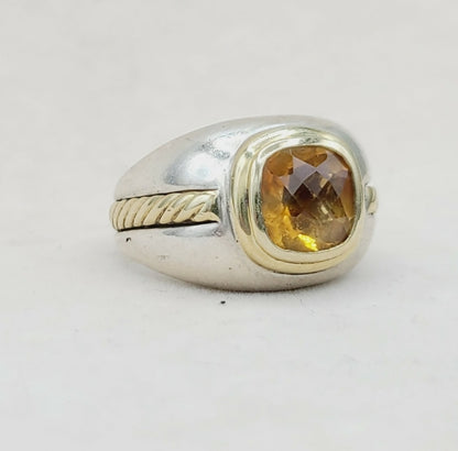    David Yurman Vintage Renaissance Citrine Ring