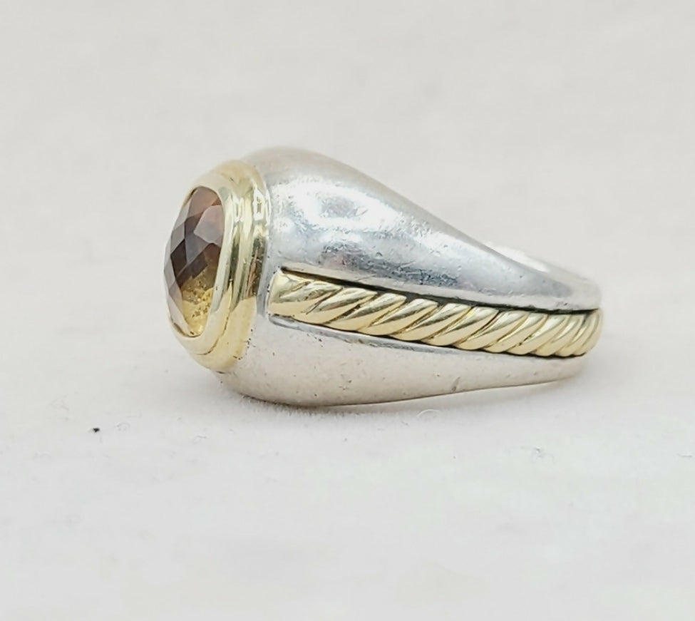    David Yurman Vintage Renaissance Citrine Ring
