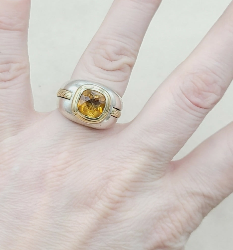    David Yurman Vintage Renaissance Citrine Ring