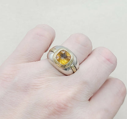   David Yurman Vintage Renaissance Citrine Ring
