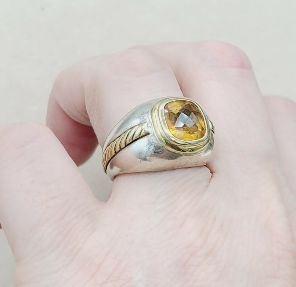    David Yurman Vintage Renaissance Citrine Ring