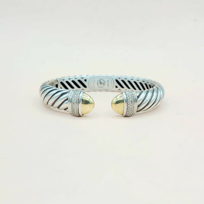    David Yurman Waverly Bracelet Diamonds & Gold