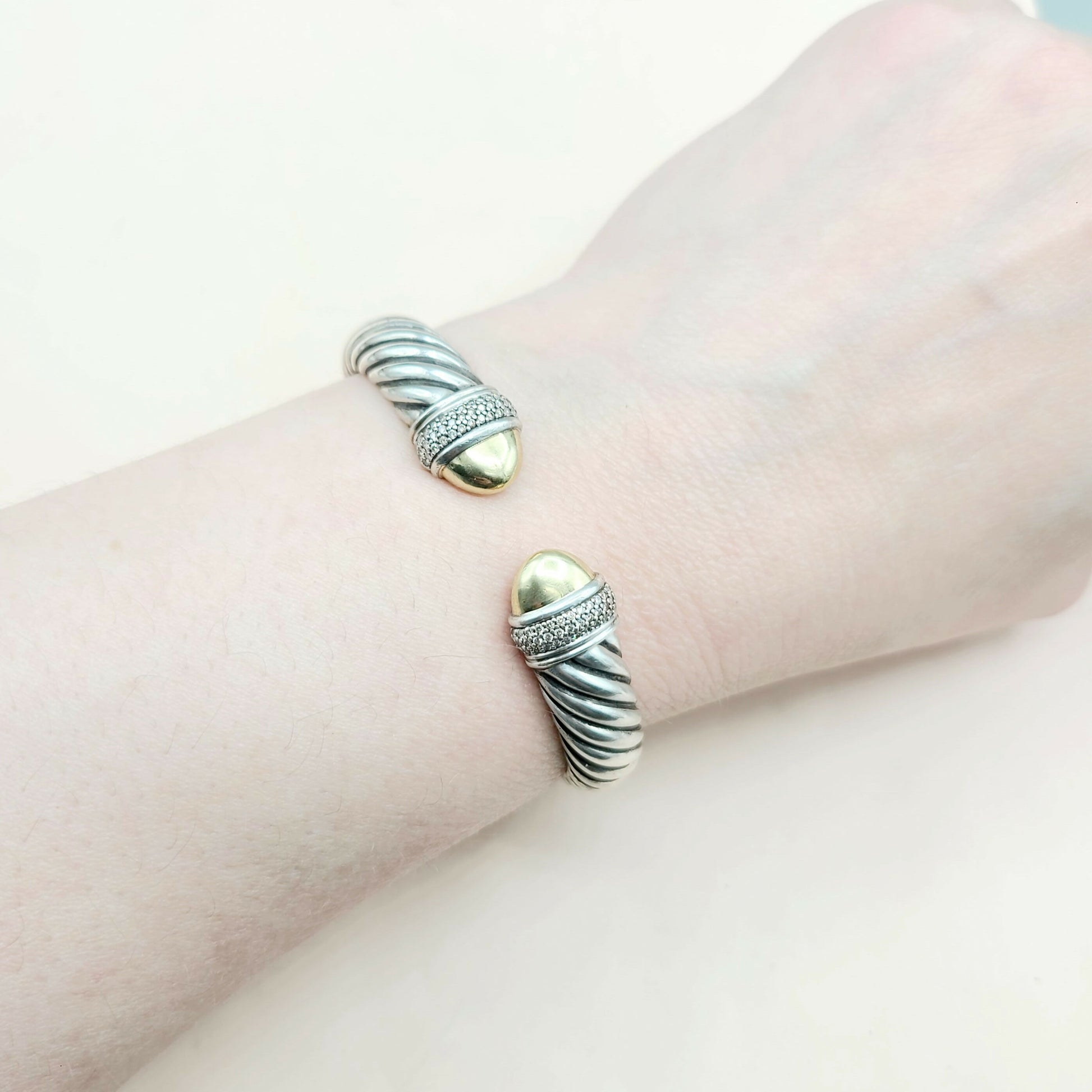    David Yurman Waverly Bracelet Diamonds & Gold