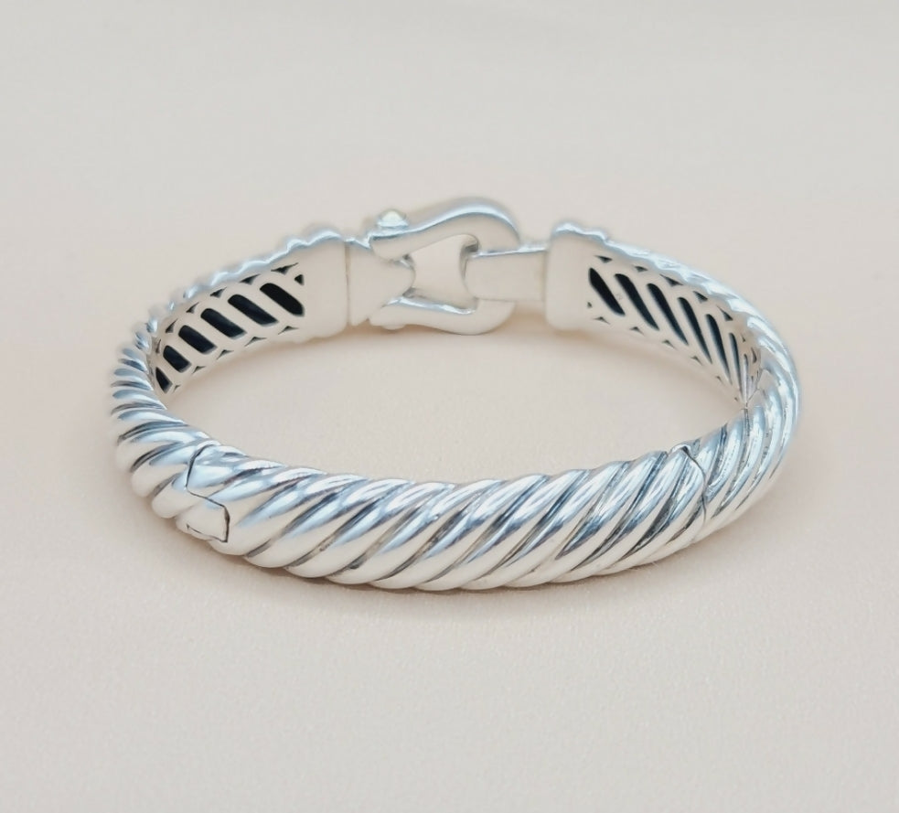    David Yurman Waverly Buckle Cable Bracelet 10mm Gold