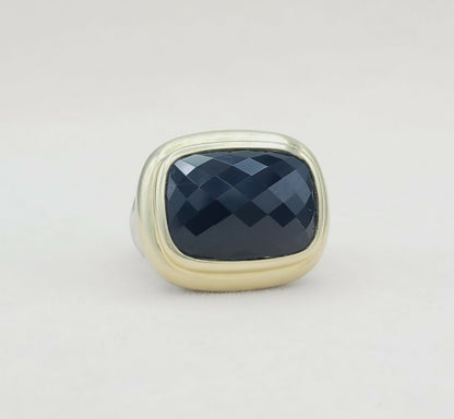    David Yurman Waverly Ring – Black Onyx & Gold
