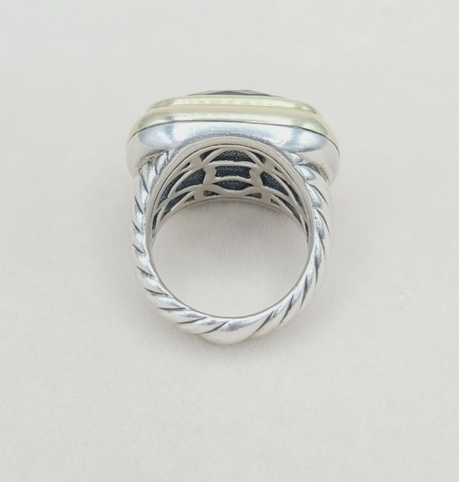   David Yurman Waverly Ring – Black Onyx & Gold