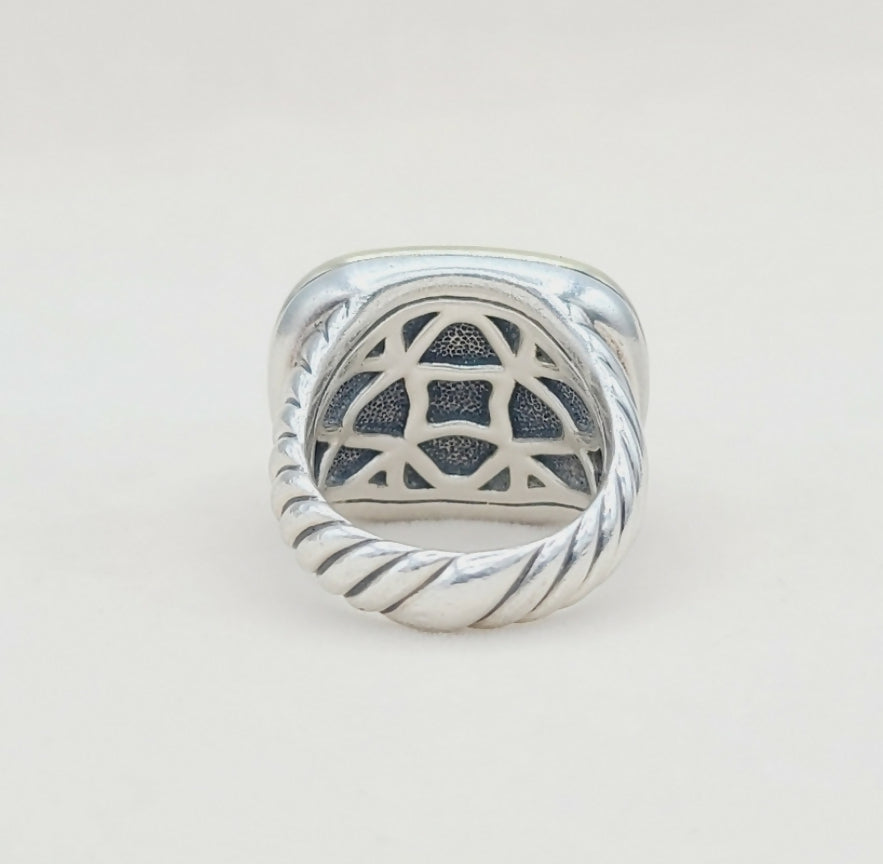    David Yurman Waverly Ring – Black Onyx & Gold