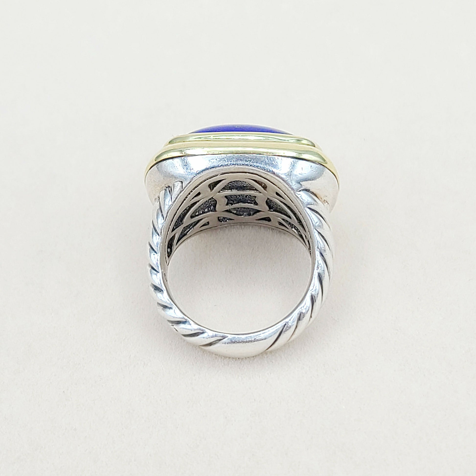    David Yurman Waverly Ring With Lapis Lazuli and Gold