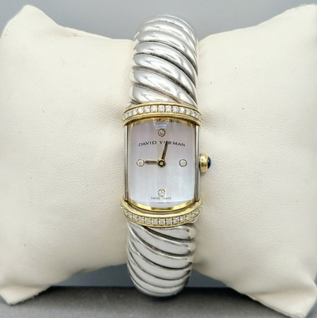    David Yurman Waverly Watch Diamond & Gold