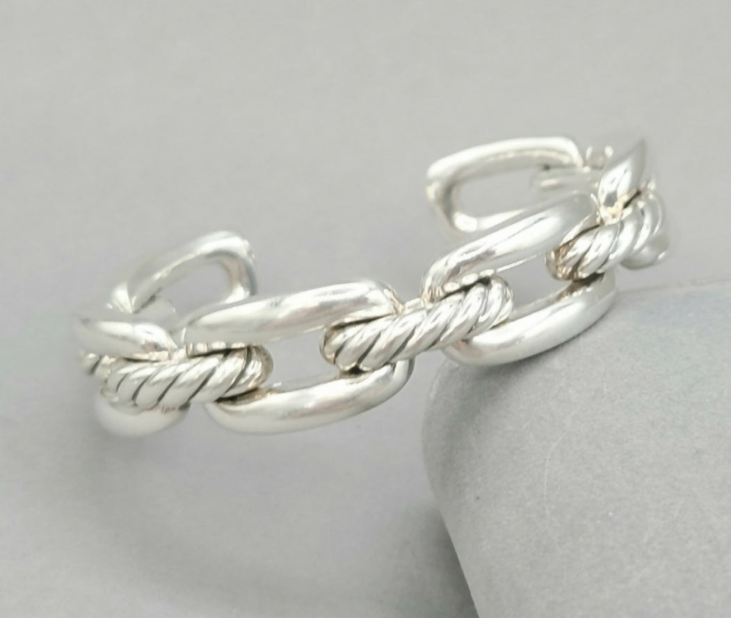    David Yurman Wellesley Chain Link Cuff Bracelet