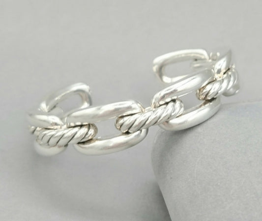    David Yurman Wellesley Chain Link Cuff Bracelet