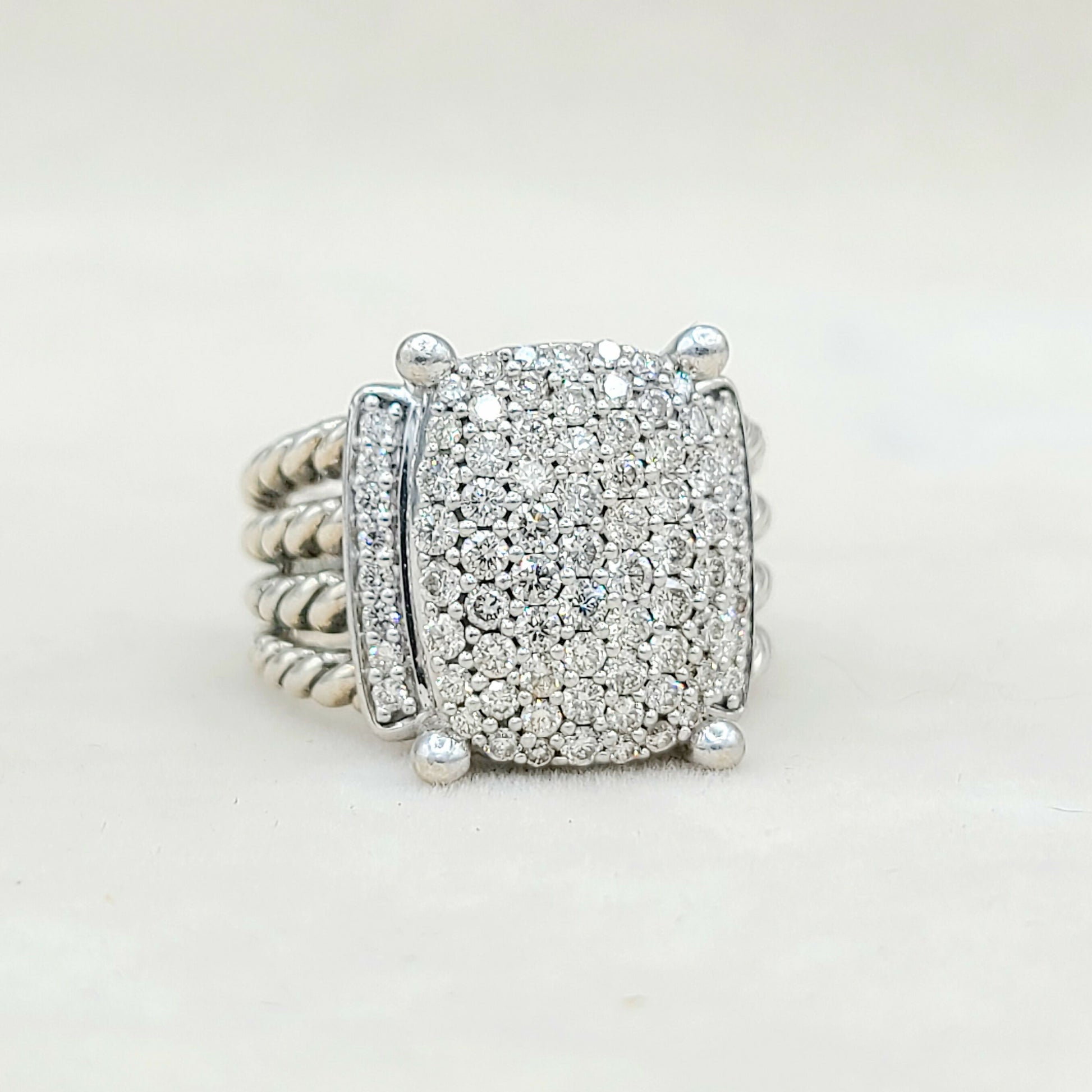    David Yurman Wheaton Ring 16x12 Pavé Diamonds