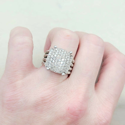    David Yurman Wheaton Ring 16x12 Pavé Diamonds