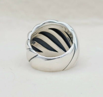    David Yurman Wide Hampton Cable Ring
