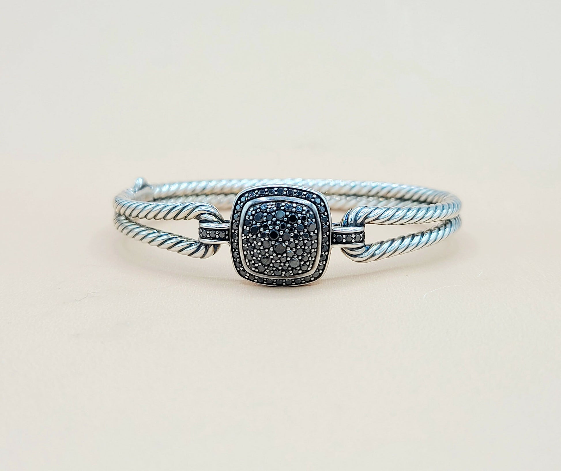    David Yurman Albion Black Diamond Bracelet