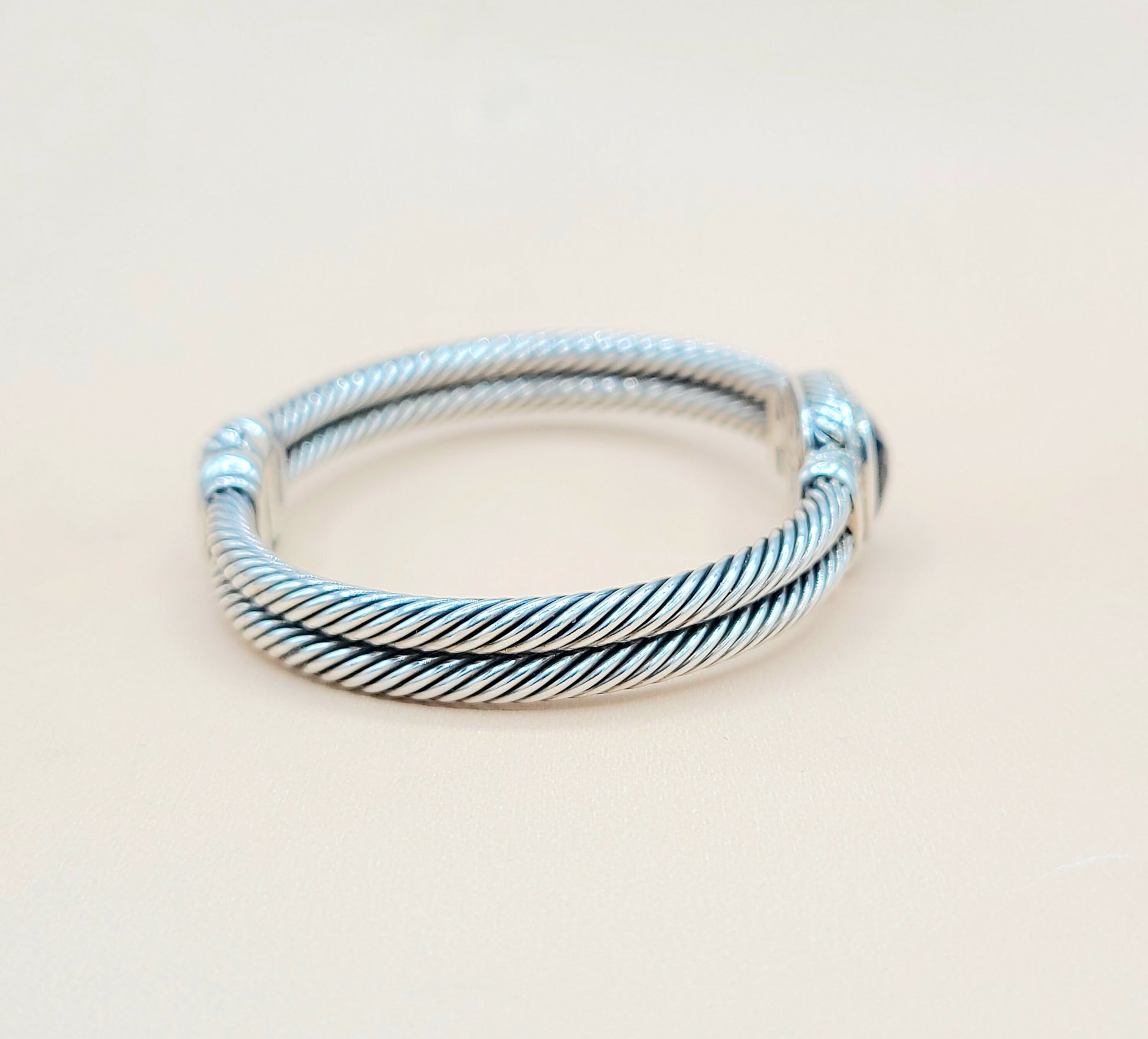    David-Yurman-Albion-Black Onyx-Diamond-Bracelet-