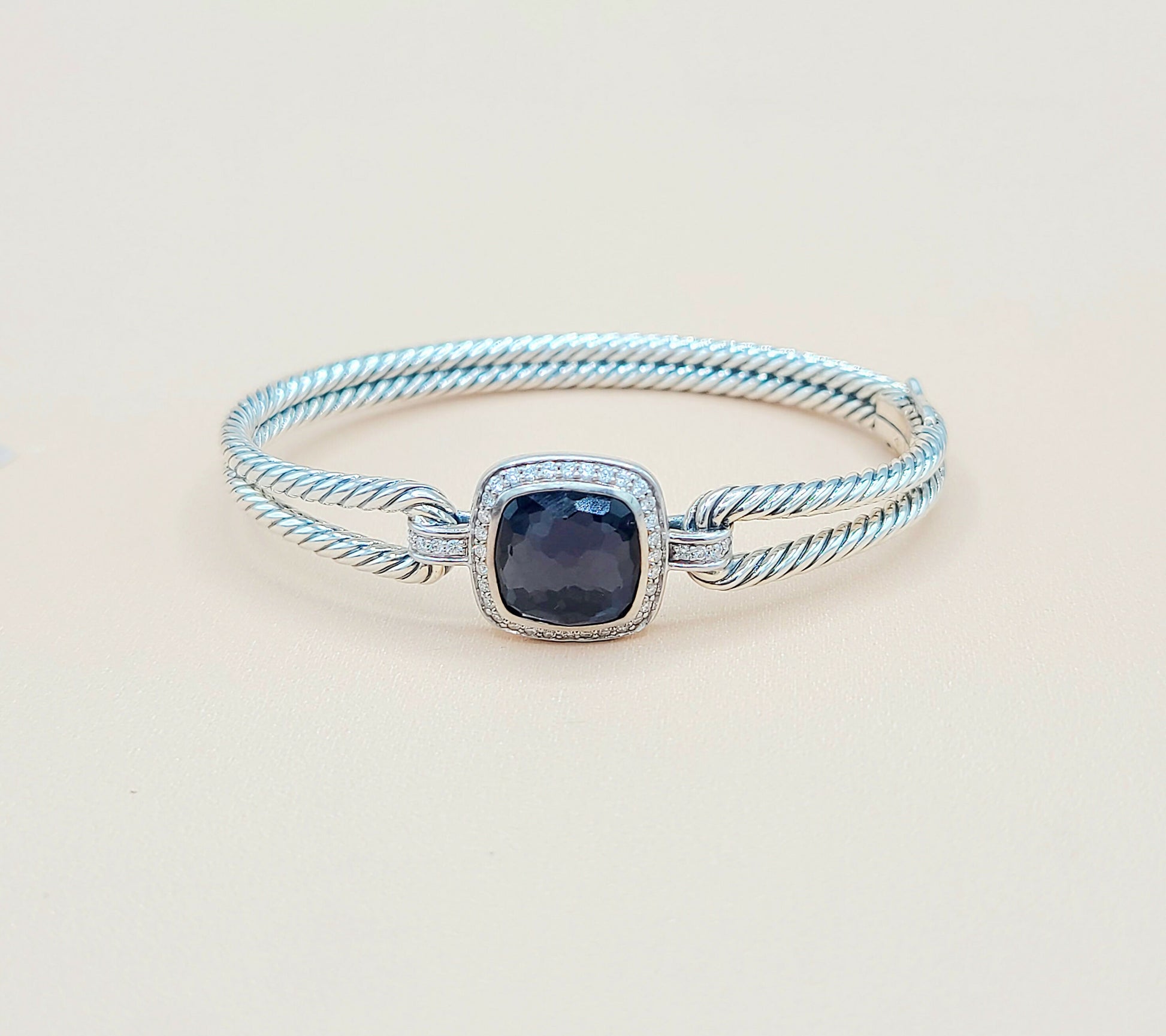    David Yurman Albion Black Orchid Diamond Bracelet