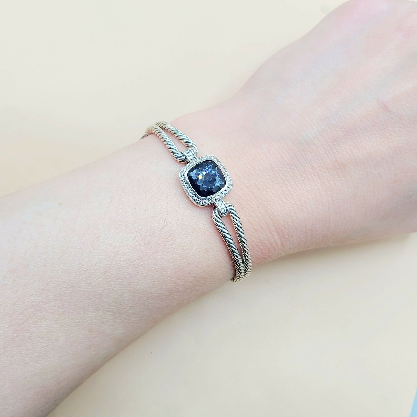    David Yurman Albion Black Orchid Diamond Bracelet