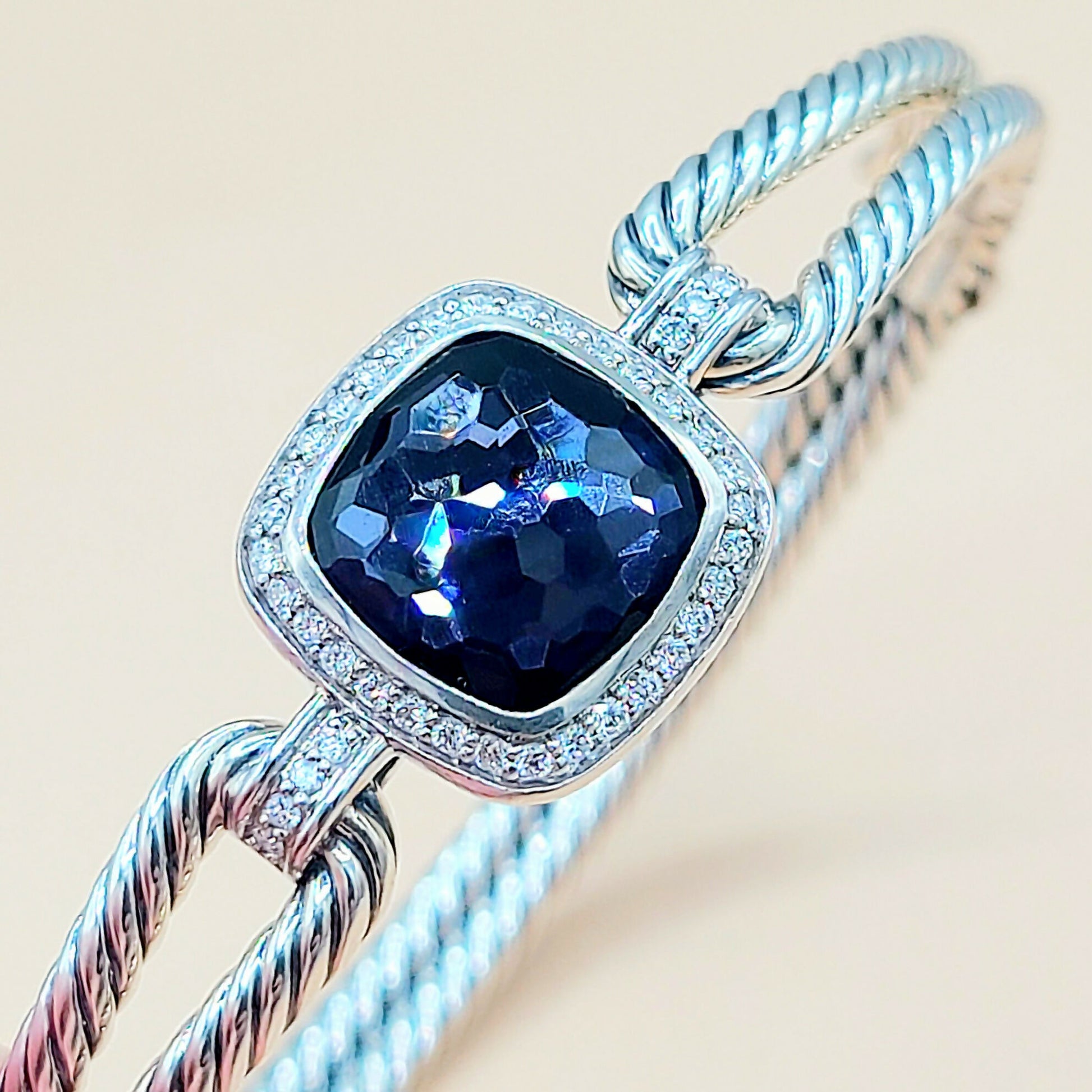    David Yurman Albion Black Orchid Diamond Bracelet