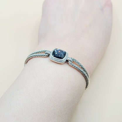    David Yurman Albion Black Orchid Diamond Bracelet