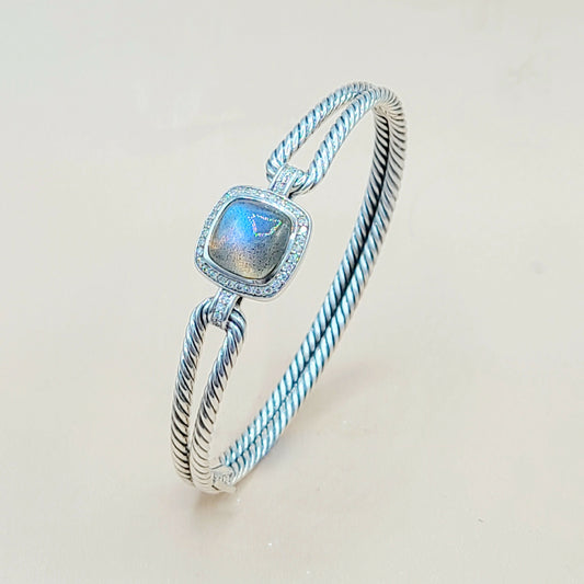    David Yurman Albion Labradorite Diamond Bracelet