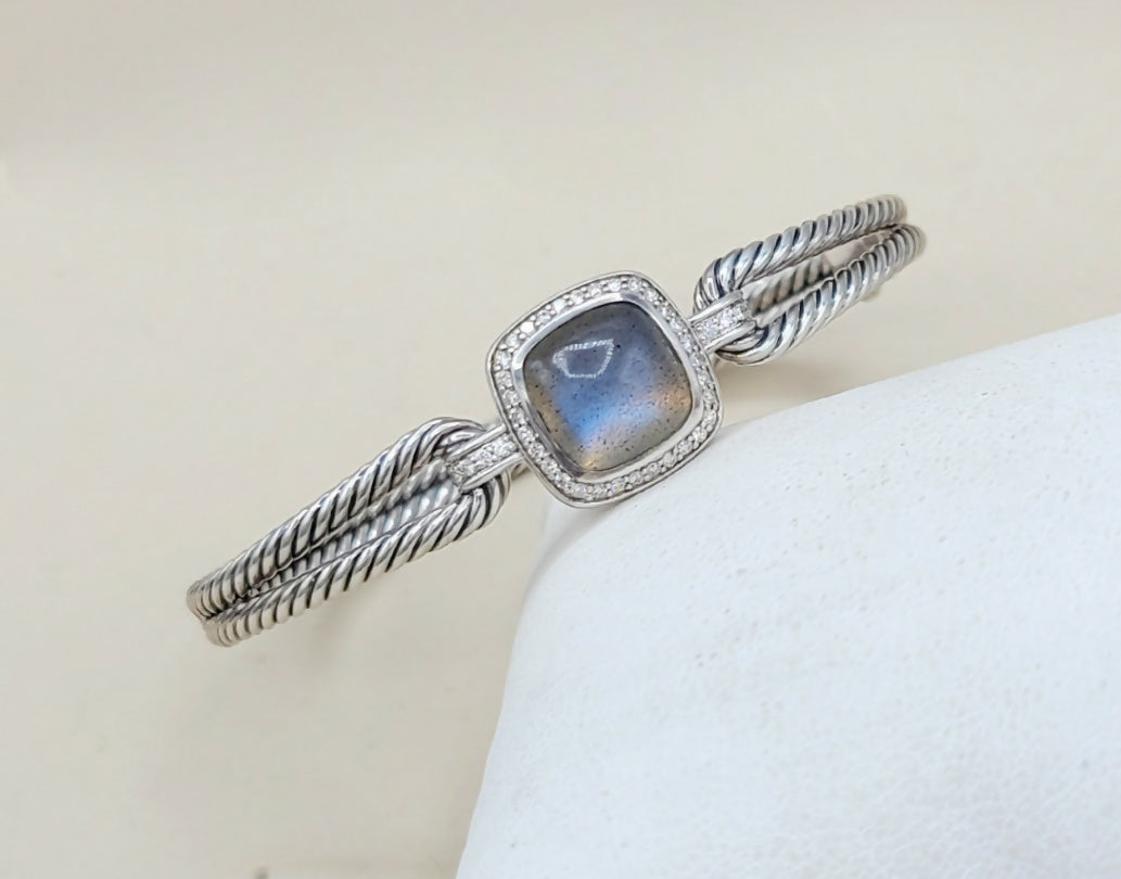    David Yurman Albion Labradorite Diamond Bracelet