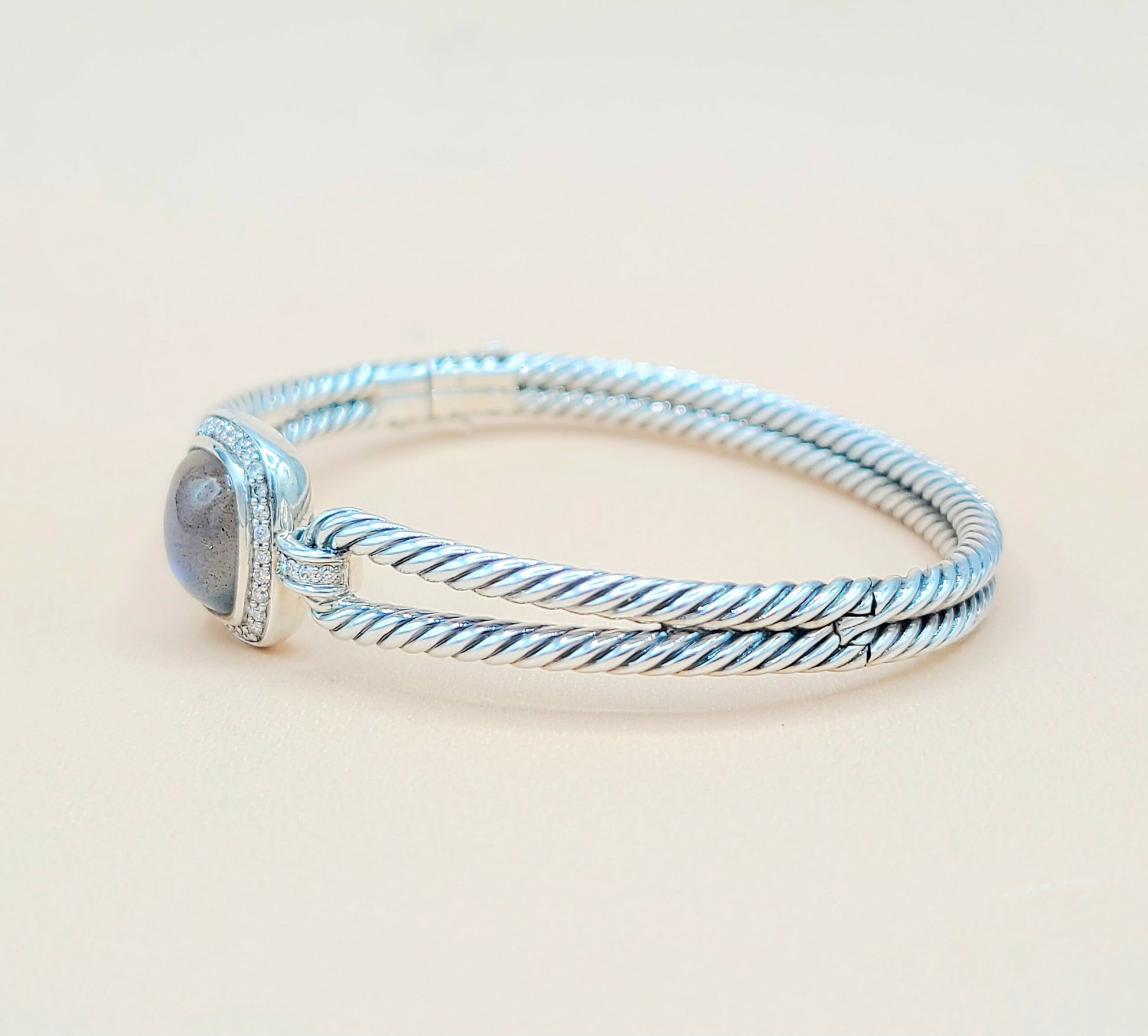   David Yurman Albion Labradorite Diamond Bracelet