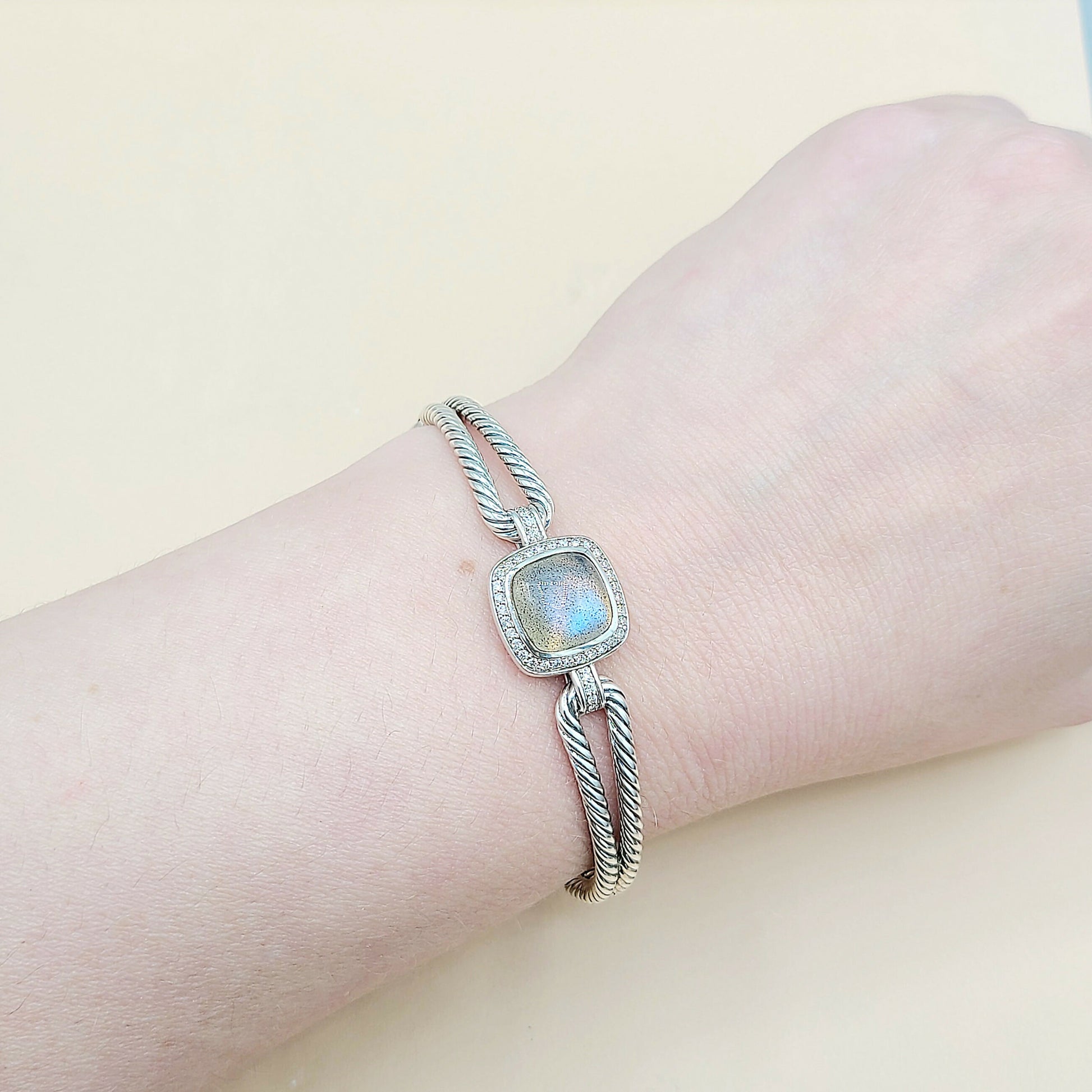    David Yurman Albion Labradorite Diamond Bracelet