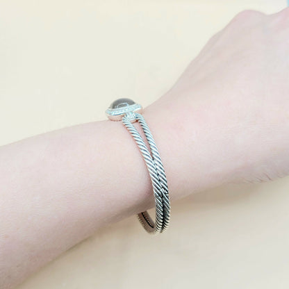    David Yurman Albion Labradorite Diamond Bracelet