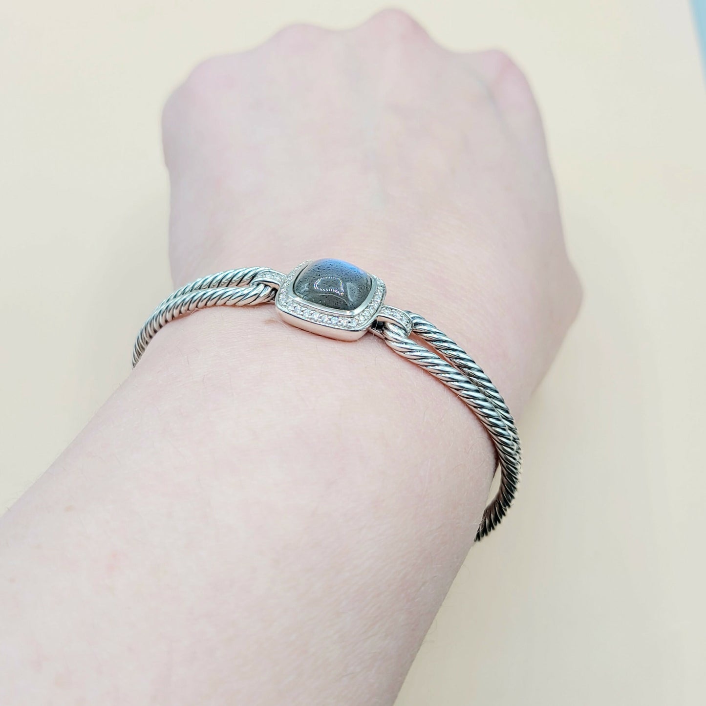    David Yurman Albion Labradorite Diamond Bracelet