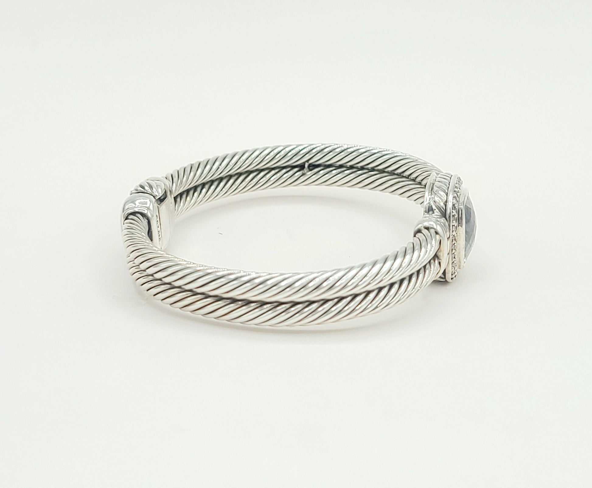    David Yurman Albion Prasiolite Diamond Bracelet