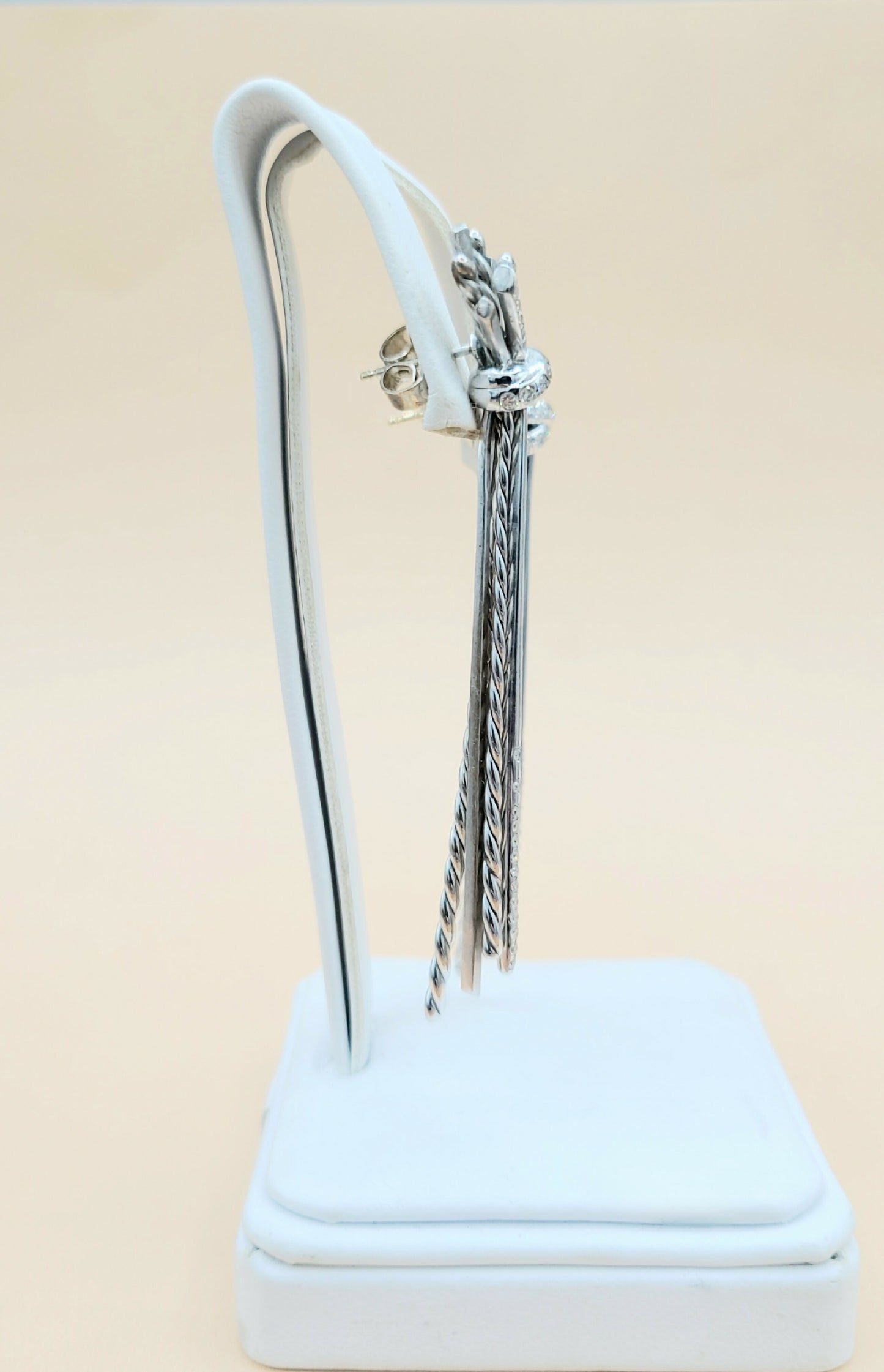    David Yurman-Angelika Long Drop Diamond Earrings