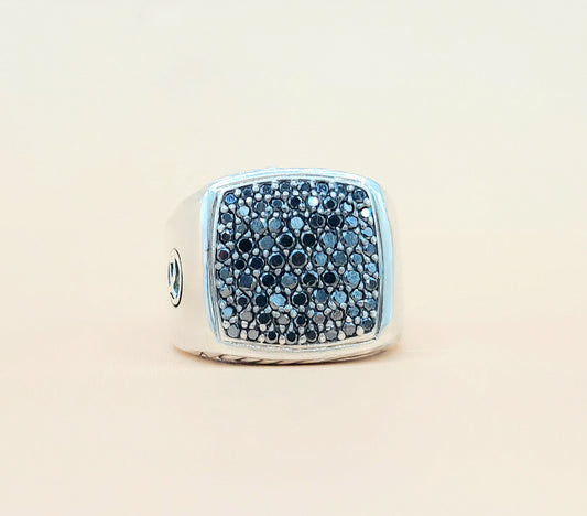    David Yurman Black Diamond Signet Ring