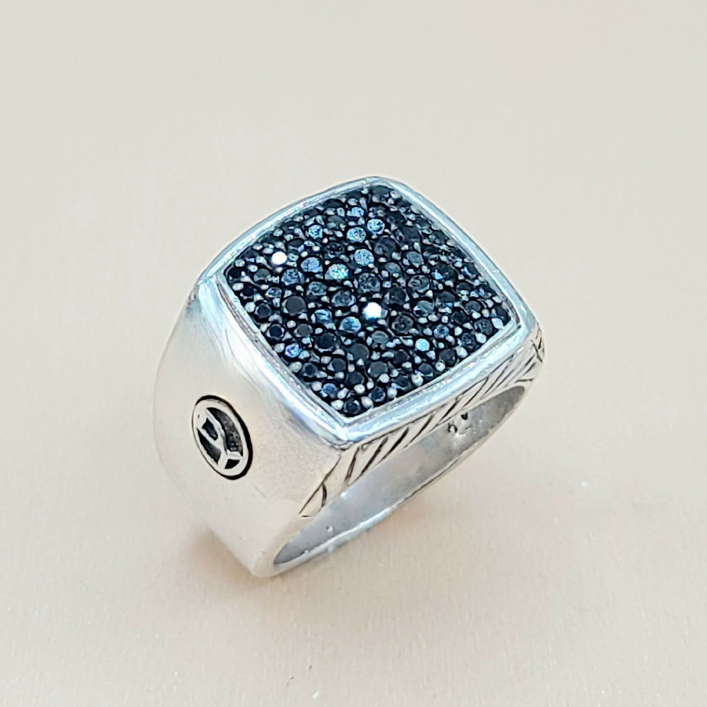    David Yurman Black Diamond Signet Ring