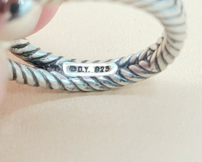    David Yurman Cable Heart Diamond Ring
