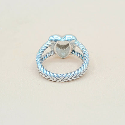    David Yurman Cable Heart Diamond Ring
