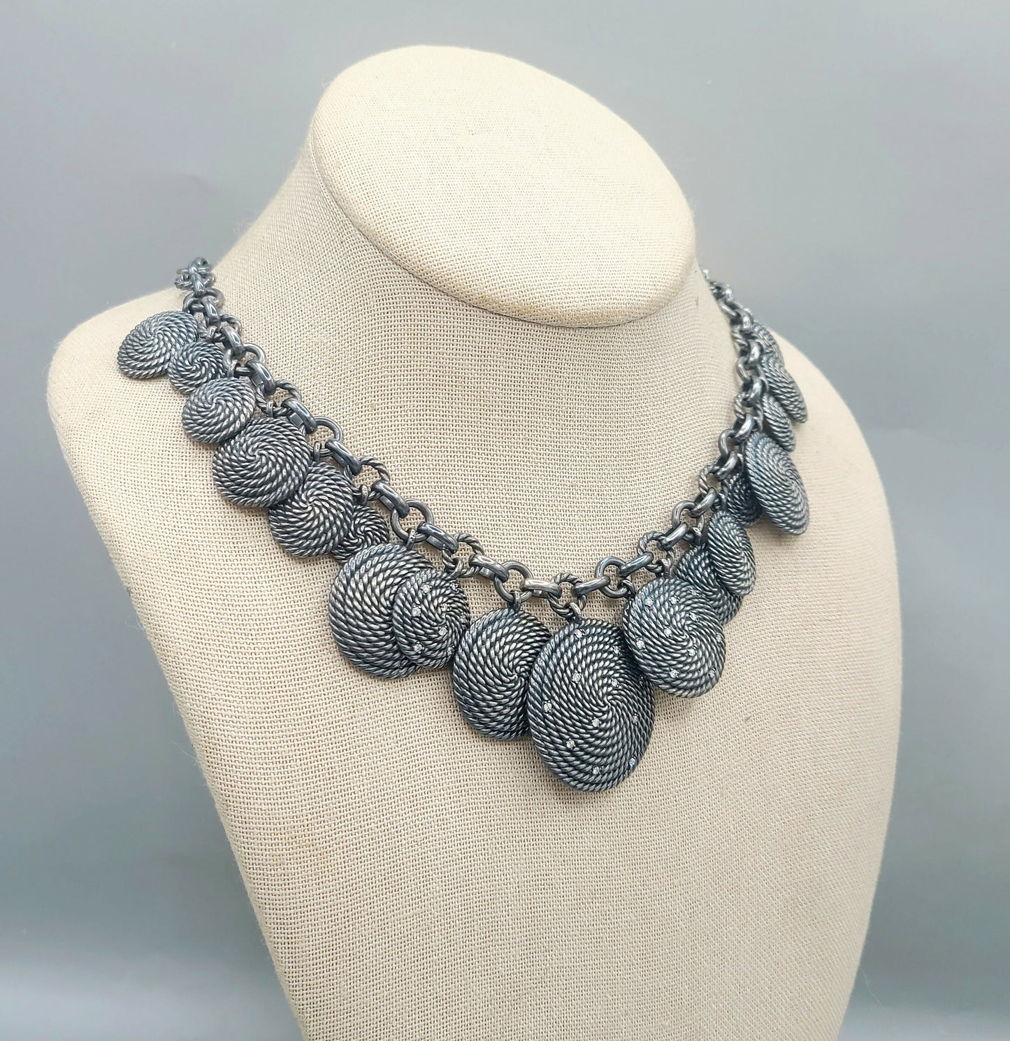    David Yurman Coil Charm Necklace With Diamonds