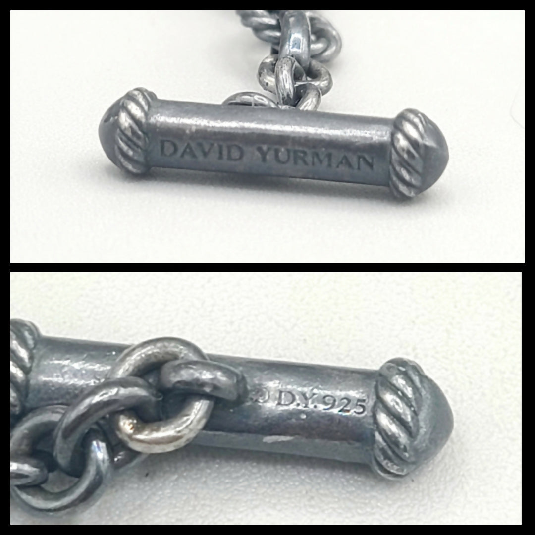    David Yurman Coil Charm Necklace With Diamonds