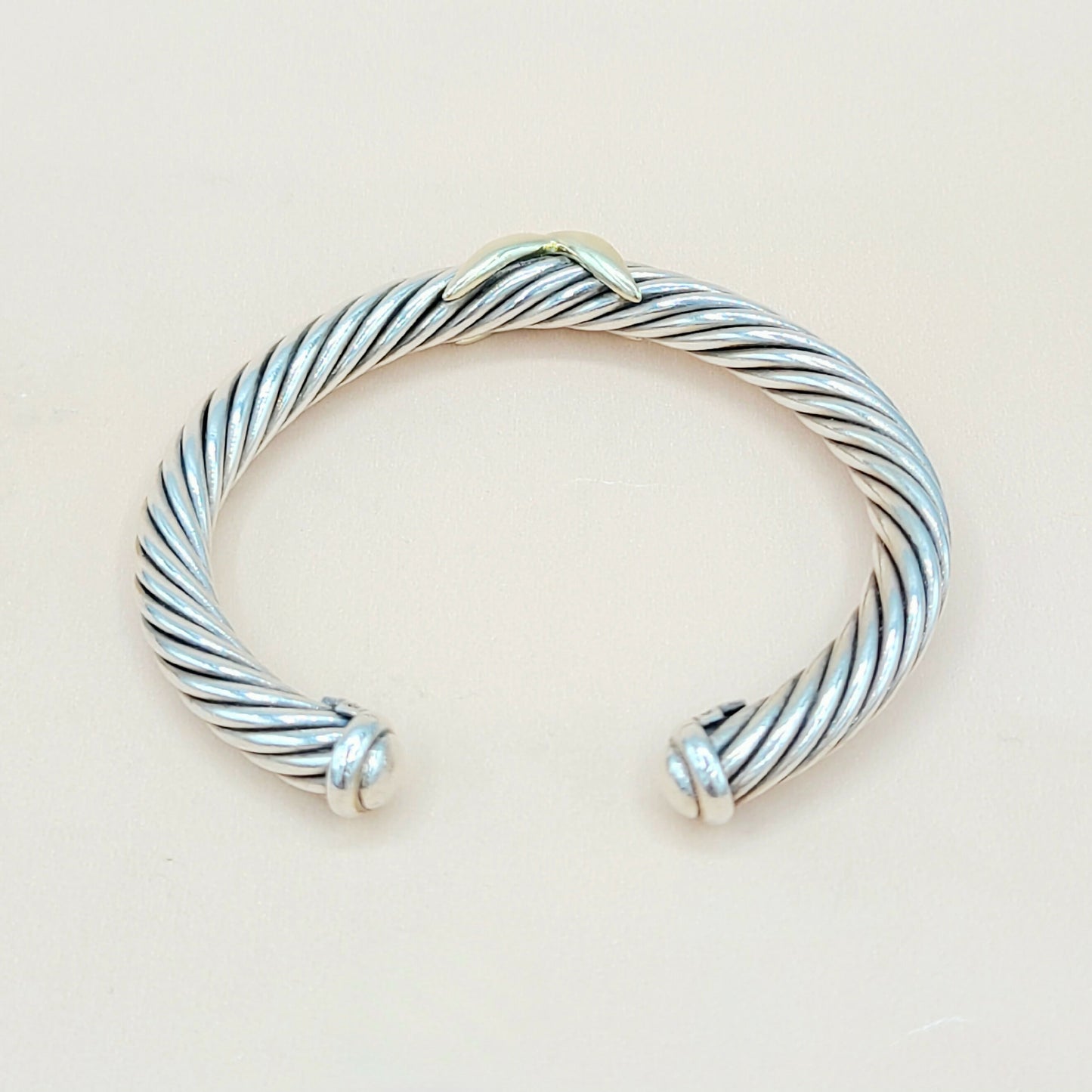    David Yurman Gold-X-Bracelet, 7mm